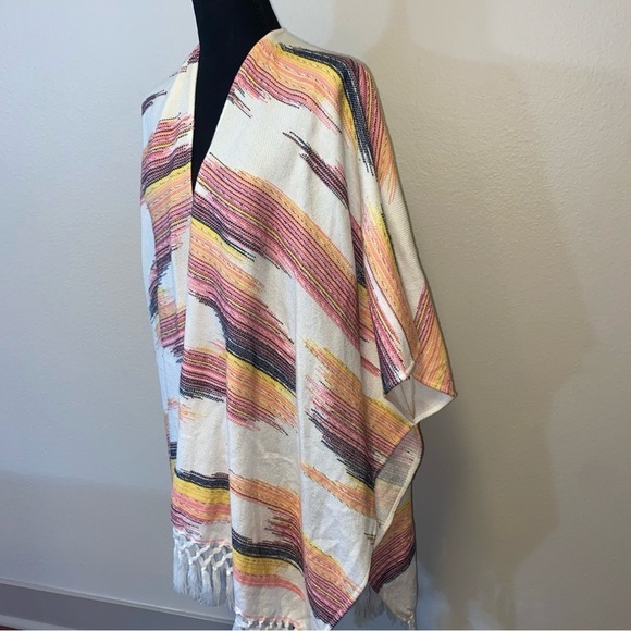 Anthropologie Sunrise Embroidered Kimono Woven Cotton OS $108 - Picture 6 of 8